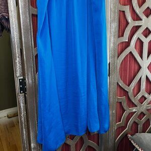 Midi Flowy Cobalt Breeze Skirt